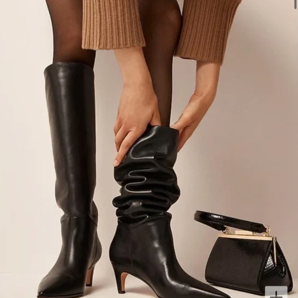 J.Crew Stevie Knee-High Leather Boot